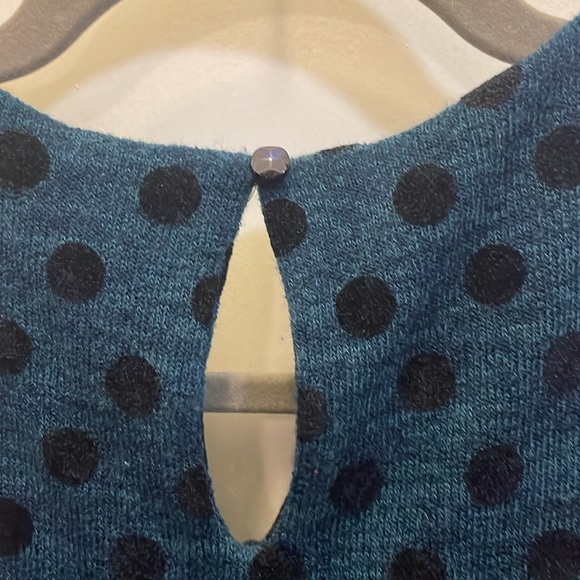 Like new! Anthropologie Weston wear Sparrow navy polka dot tulle dress - Picture 9 of 11